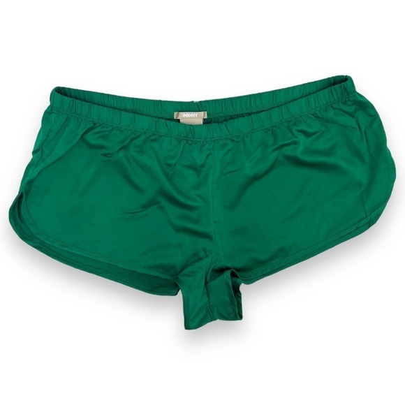 NWOT Ink + Ivy Green High Rise Elastic Satin Sleep Shorts Size XL - Picture 1 of 4